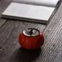 3pcs/set Creative ceramic persimmon Candy Container Meaningful Luck Gifts Food Storage Container Desktop Home Decoration for Serving Tea, Coffee and Spice 3pcs/set Creative ceramic persimmon Candy Container Meaningful Luck Gifts Food Storage Container Desktop Home Decoration for Serving Tea, Coffee and Spice