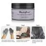 Sofortiger Haarfarbe Wachs, 2x120g, Temporäres Haarfarbe Wachs, Haar Pomade, Haar Farb-Styling Wachs für natürliche Frisuren für Männer Frauen Kinder Party Cosplay Halloween - (Violett & Aschgrau)