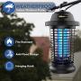 HEMIUA Bug Zapper, Electric Mosquito Zapper for Outdoor and Indoor, Electronic Insect Killer, Waterproof Fly Pest Trap for Home, Patio, Garden