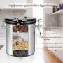Youzpin Airtight Coffee Canister Stainless Steel Container Coffee Ground Vault Jar with Valve for Kitchen
