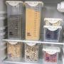 JIAFZ Storage Box Kitchen Moisture Proof Moisture Proof Plastic Sealed Jar Storage Tank Food Storage Box Four Pieces