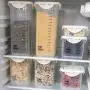 JIAFZ Storage Box Kitchen Moisture Proof Moisture Proof Plastic Sealed Jar Storage Tank Food Storage Box Four Pieces