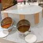 Oblique Mouth Bowl Stainless Steel Hot Pot Buffet Seasoning Bowl Spherical Helical Spice Jar Fruit Salad Sauce Sugar Storage(Large) Oblique Mouth Bowl Stainless Steel Hot Pot Buffet Seasoning Bowl Spherical Helical Spice Jar Fruit Salad Sauce Sugar Storage(Large)