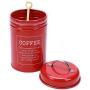 Hot Sale X021 Set of 3 Metal Food Storage Tin Canister/Jar/Container with Lid (red)
