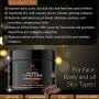 Natural Coffee Face & Body Scrub. W/Moroccan Argan Oil, Calendula,Almond Oil, Shea Butter| Anti Acne, Blackheads, Scars, Stretch Marks. Energizing Gentle Coffee Exfoliant. Face Wash.