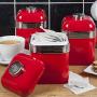 Swan SWKA1020RN Set of 3 Retro Storage Canisters, Red