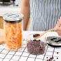 Glass Sealed Jars, Kitchen Household Grain Containers, Storage Spices/Pasta/Oatmeal/Coffee Beans