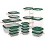 Kaxich Set of 17 Airtight Food Storage Container, Stackable Reusable Hot Cold Foods Lunch Box Case Pot, Food Grade Plastic, Freezer Dishwasher Safe, BPA Free, Great for Refrigerator Microwave Kaxich Set of 17 Airtight Food Storage Container, Stackable Reusable Hot Cold Foods Lunch Box Case Pot, Food Grade Plastic, Freezer Dishwasher Safe, BPA Free, Great for Refrigerator Microwave