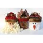 Amosfun Christmas Cookie Box Jar with Stuffed Dolls Candy Storage Containers Christmas Biscuits Box for Christmas New Year Party Favors