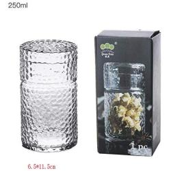 Yl Ly Hammer Line Glass Storage Jars Transparent Coffee Bean Storage Tank Food Dried Fruit Storage Bottle Medium