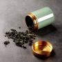 Ifever Chinese Mini Travel Ceramic Tea container Canister Porcelain Tea Caddy for Loose Tea, Tea Bags