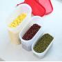 Sealed Jar Storage Crisper Grain Storage Tank Plastic Moisture Dry Cargo Boxes Food Storage Box 3 Sets Kitchen Supplies