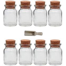 Viva Haushaltswaren Set of 8?spice Jars/tins, Glass, 150ml