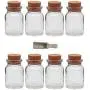 Viva Haushaltswaren Set of 8 Gewürzdosen/Tüten, Glas, 150ml