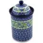 Polish Pottery 10?-inch Jar with Lid made by Ceramika Artystyczna (Royal Roses Theme) Signature UNIKAT + Certificate of Authenticity Polish Pottery 10?-inch Jar with Lid made by Ceramika Artystyczna (Royal Roses Theme) Signature UNIKAT + Certificate of Authenticity