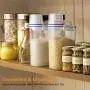 Rice Storage Container by ALZERO, Rice Storage Bin Cereal Containers Dispenser with BPA Free Plastic + Airtight Design + Measuring Cup + Pour Spout (2KG Capacities)