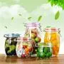 Bouteilles et Pots de Rangement en Verre 1 Pièce avec Couvercle, Grand Capacité, Idéal pour Miel, Bonbons, Contenant de Cuisine Scellé 200ml - 1L Bouteilles et Pots de Rangement en Verre 1 Pièce avec Couvercle, Grand Capacité, Idéal pour Miel, Bonbons, Contenant de Cuisine Scellé 200ml - 1L