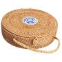 Chinese Style Handmade Tea Storage Box Rattan Basket Dessert Container Case