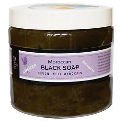 Moroccan Black Soap - Lavender -16 oz value size