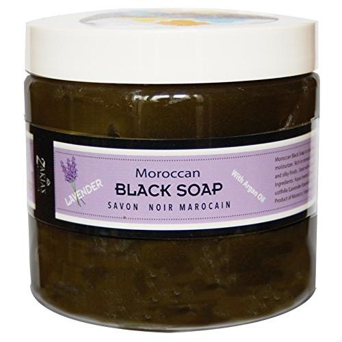 Moroccan Black Soap - Lavender -16 oz value size
