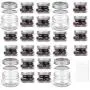 24 Pots en Verre Mason de 4 oz avec Couvercles Argentés Réguliers et Anneaux, Idéal pour Confitures, Miel, Cadeaux Mariage, Cadeaux Douches, Aliments Bébé, Pots Magnétiques DIY, 24 Étiquettes Whiteboard Inclus 24 Pots en Verre Mason de 4 oz avec Couvercles Argentés Réguliers et Anneaux, Idéal pour Confitures, Miel, Cadeaux Mariage, Cadeaux Douches, Aliments Bébé, Pots Magnétiques DIY, 24 Étiquettes Whiteboard Inclus