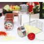 JUSTDOLIFE Spice Bottles Glass Spice Jar Seasoning Bottles Kitchen Gadgets with Shaker Top 5PCS