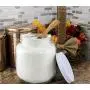 Bouteille en verre transparente de 1,9 litre (64 oz) sans BPA, qualité alimentaire, avec couvercle métallique blanc (Demi Gallon); Idéal pour le yaourt grec, le kefir ou les cornichons. Bouteille en verre transparente de 1,9 litre (64 oz) sans BPA, qualité alimentaire, avec couvercle métallique blanc (Demi Gallon); Idéal pour le yaourt grec, le kefir ou les cornichons.