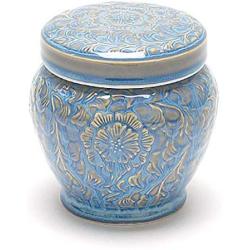 Teacera Traditional Style Ceramic Pot Cookie Jar with Lid Planter Decoration Ceramic Ginger Jar