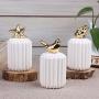 Ceramic Animal Storage Jars for Spices Candy Tank Container Jewelry Storage Box Coffee Can Bottle Kitchen Organizer,7