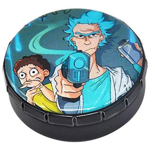 Fuguan Stash Jar Herb Storage Container 25ml Tobacco Box Storage Case Round Tin(H04)