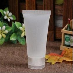 24Pcs 30ml 1oz Empty Translucent Plastic Flip Cap Shampoo Facial Cleanser Makeup Comestic Sample Soft Container Tube Bottle Vial Jar Pot Case