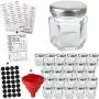 26 Pots Mini Jars Hexagon en Verre avec 2 Types d'Étiquettes : Étiquettes Rondes à la Craie & 113 Étiquettes Spécifiques Imprimées par Talented Kitchen. Pots Mini en Verre de 1,5 oz, Petit Embout Filet pour Bouteilles ou Petits Pots de Miel en Gros. 26 Pots Mini Jars Hexagon en Verre avec 2 Types d'Étiquettes : Étiquettes Rondes à la Craie & 113 Étiquettes Spécifiques Imprimées par Talented Kitchen. Pots Mini en Verre de 1,5 oz, Petit Embout Filet pour Bouteilles ou Petits Pots de Miel en Gros.