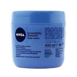 Nivea Irresistibly Smooth Body Cream Dry Skin Shea Butter 400 ml