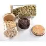 Bouteilles de Stockage en Verre de 15 Pièces pour Cuisine, Récipients Canister avec Couvercle, Idéal pour Épices, Thé, Sucre, Récipient de 65x100mm Bouteilles de Stockage en Verre de 15 Pièces pour Cuisine, Récipients Canister avec Couvercle, Idéal pour Épices, Thé, Sucre, Récipient de 65x100mm