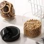 JIAQI Glass Storage Jar with Lid and Buckle, Food Storage Container, Canisters for Pasta, Tea, Coffee, Cookies, Snacks (26oz/750ml)