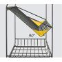 Bottle Shelf, Metal Seasoning Storage Rack 3 Tier Cans Spice Jar Holder Standing Countertop Rack for Kitchen Bathroom,45CM