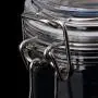 Dsxnklnd 1150ML Plastic Oval Clip Top Storage Jar with Airtight Seal Lid Food Candy Container Kitchen Spice Organizer