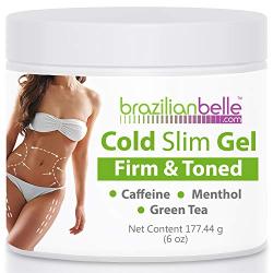 Cellulite Cold Slimming Gel with Caffeine and Green Tea Extract - Reduce Appearance of Cellulite, Stretch Marks, Firming and Toning, Improves Circulation - Quick Absorption- Cryo Gel (1 Jar)