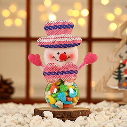 Christmas Candy Storage Can Xmax Santa Deer Decorate Home Child Gift Cookies Food Storage Jar