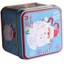 Serenable Mini Candy Storage Containers Tea Tins Coffee Tins Food Storage Container for Tea, Coffee, Herb, Candy, Chocolate, Sugar, Spices - Square - C, 8x7.5x6.5cm