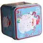 joyMerit Square Merry Christmas Candy Box Metal Tin Storage Sugar Tea - C, 8x7.5x6.5cm