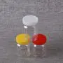 UPKOCH 8pcs Square plastic jars clear empty canisters for food storage