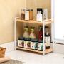 2-Tier Spice Rack Holder Storage Organiser Shelf Rack Kitchen Spice Jars Bottle, Pantry, Cabinet, Counter Top Or Free Standing