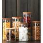 Yl Ly Household Jars Transparent Small Bottles Glass Sealed Cans Food Kitchen Miscellaneous Food Snack Storage Bottle With Lid Storage Tank A Package