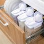 Plastic Cereal Dispenser Storage Box Kitchen Food Grain Rice Container Nice Save Space Organizer Waterproof Storage Basket,2.5L2