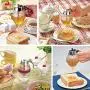 GrauGraugood Honigspender Sirup Zuckerglas Kristallklare Honig Lagerbehälter Flasche