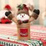TOYANDONA Weihnachtskaramellbehälter Stoff Geschenkbox Party-Zubehör für Kinder (Zufälliges Muster)