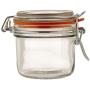 Anchor Hocking Mini Jar with Hermes Clamp Top Lid, 7.4-Ounce, Set of 12