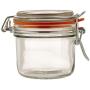 Anchor Hocking Mini Jar with Hermes Clamp Top Lid, 7.4-Ounce, Set of 12