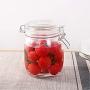 Clear Glass Candy Jar with Lid - Wide Mouth Preserving Jar Cookie Container Tea Storage Canisters Food Storage Container (750 ML/25 OZ)